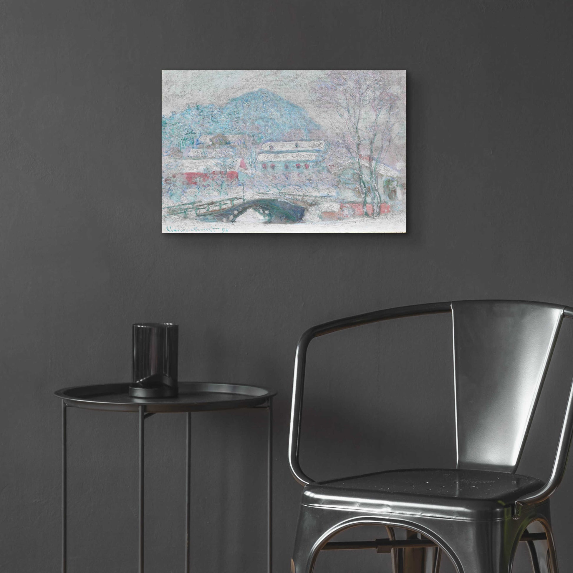 Epic Art 'Sandvika, Norway' by Claude Monet, Acrylic Glass Wall Art,24x16