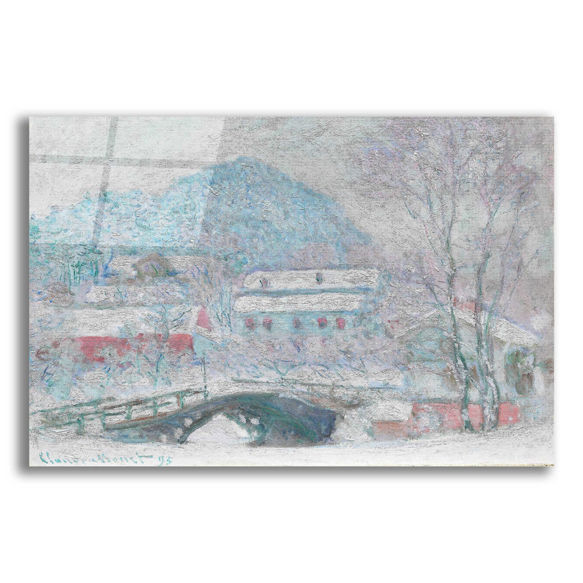 Epic Art 'Sandvika, Norway' by Claude Monet, Acrylic Glass Wall Art,24x16