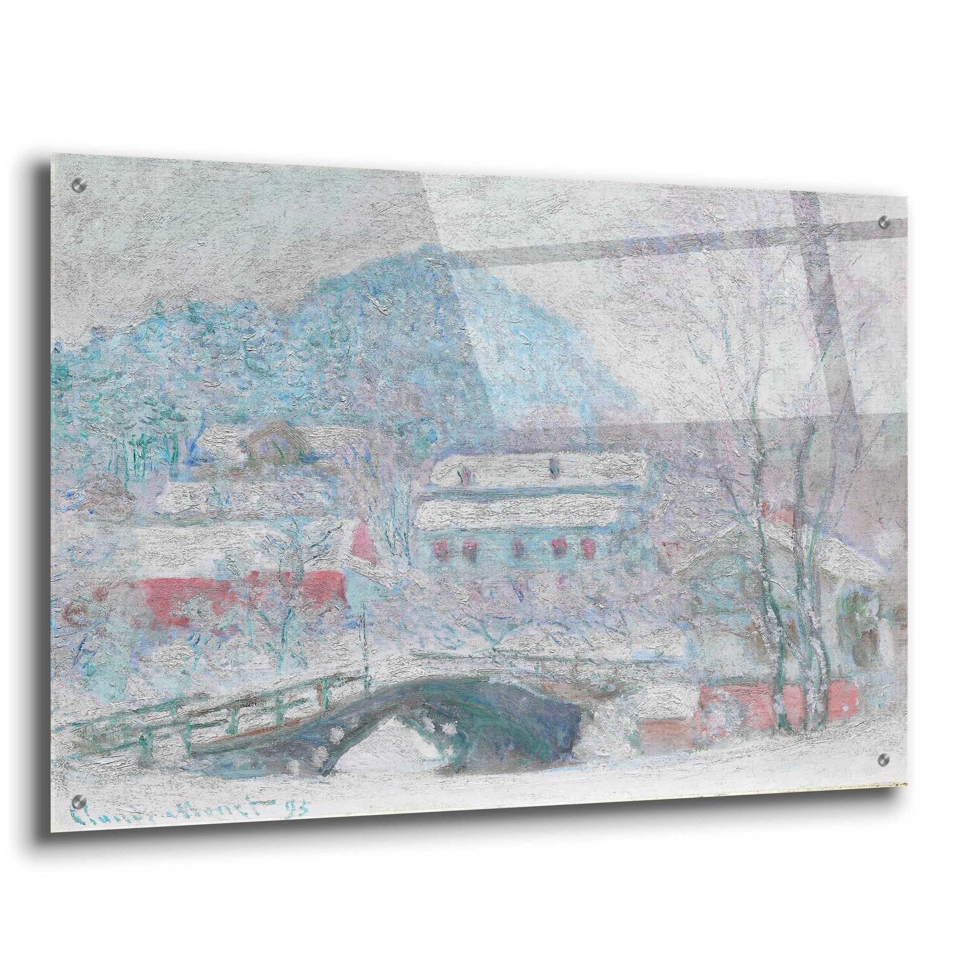 Epic Art 'Sandvika, Norway' by Claude Monet, Acrylic Glass Wall Art,36x24