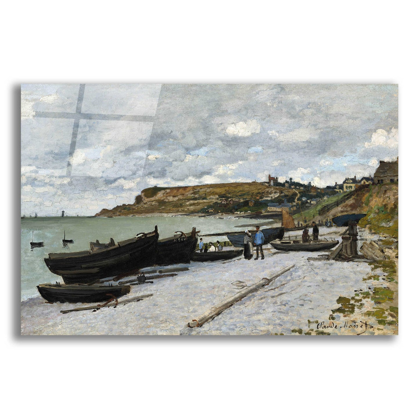 Epic Art 'Sainte-Adresse' by Claude Monet, Acrylic Glass Wall Art,24x16