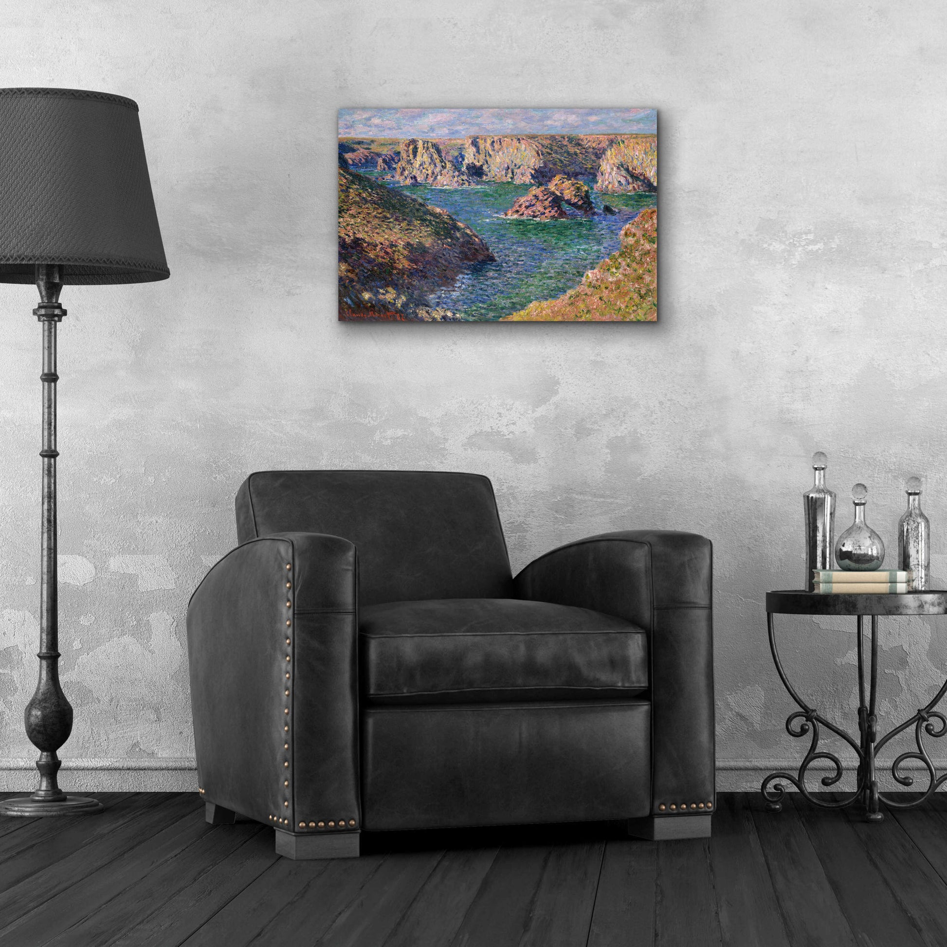 Epic Art 'Port-Domois, Belle-Isle' by Claude Monet, Acrylic Glass Wall Art,24x16