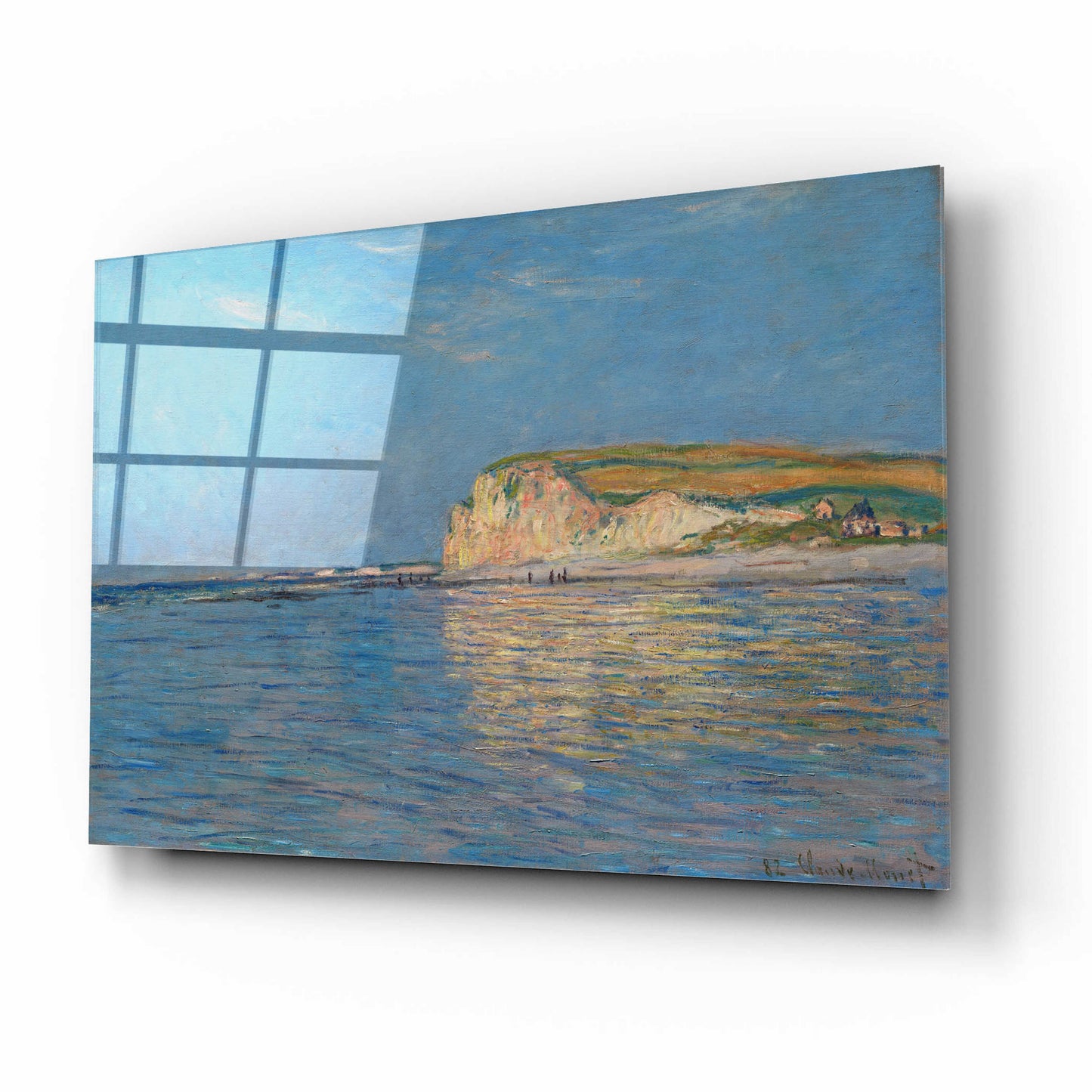 Epic Art 'Low Tide At Pourville, Near Dieppe' by Claude Monet, Acrylic Glass Wall Art,16x12