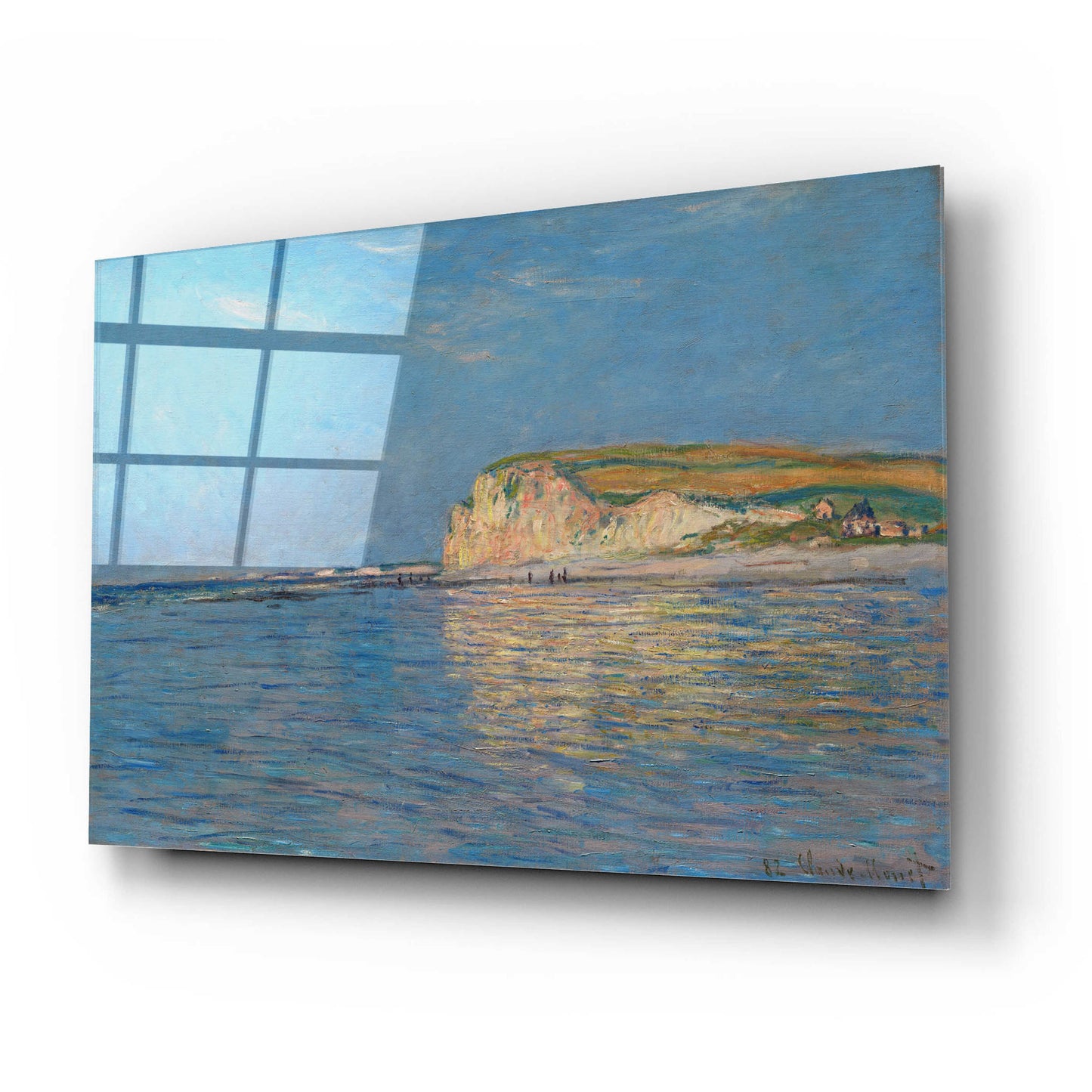 Epic Art 'Low Tide At Pourville, Near Dieppe' by Claude Monet, Acrylic Glass Wall Art,24x16