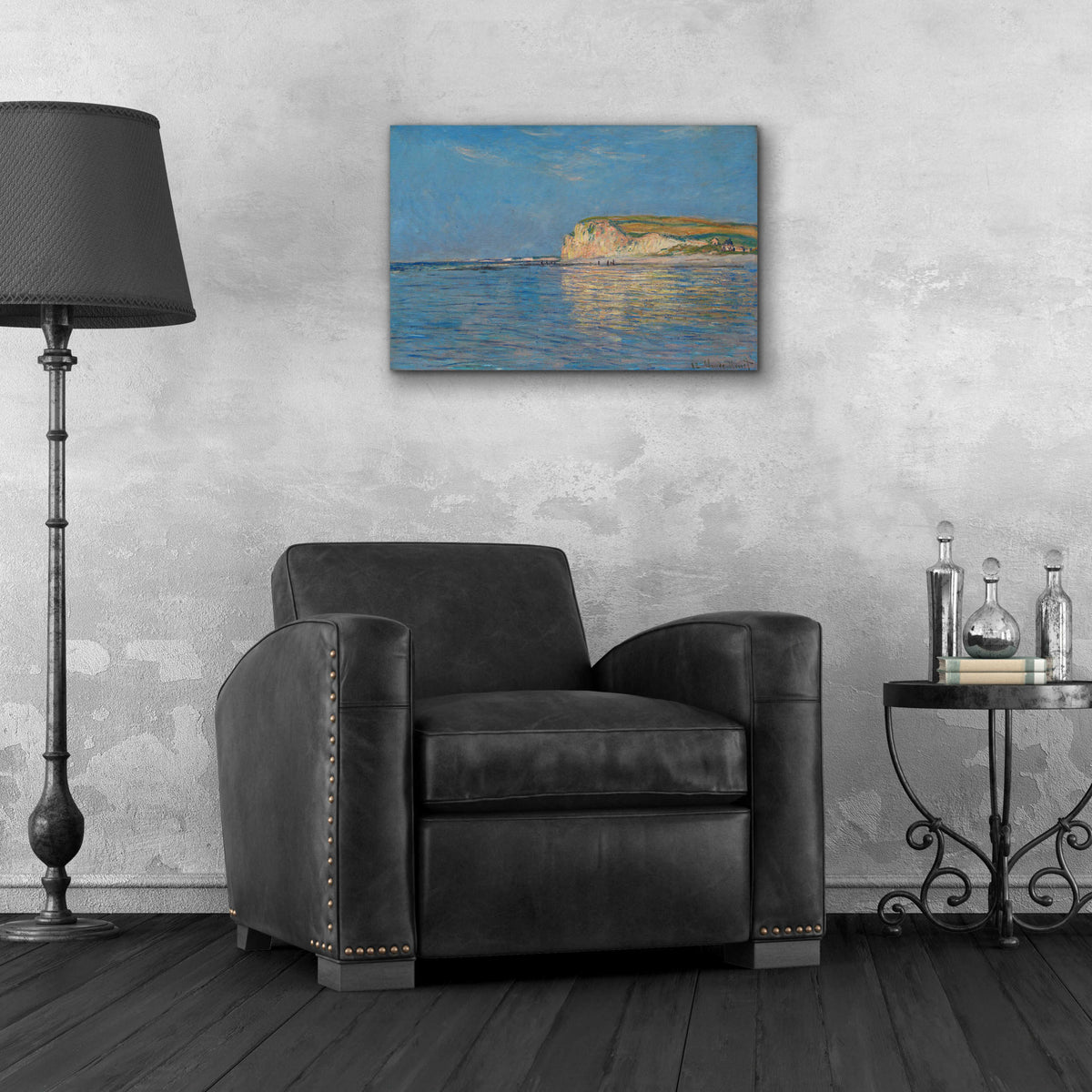 Epic Art 'Low Tide At Pourville, Near Dieppe' by Claude Monet, Acrylic Glass Wall Art,24x16