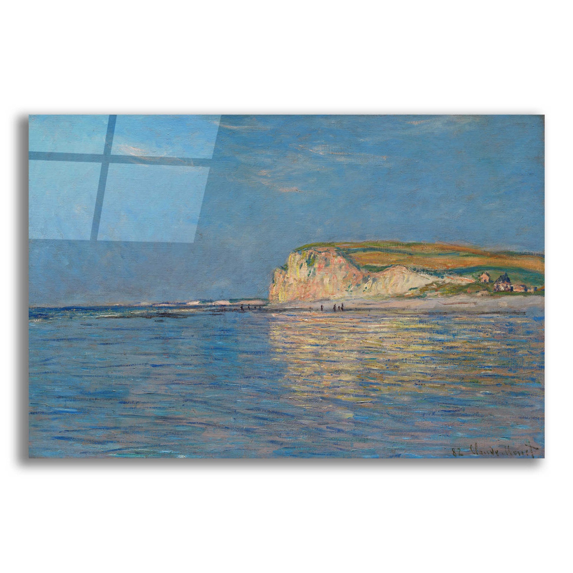 Epic Art 'Low Tide At Pourville, Near Dieppe' by Claude Monet, Acrylic Glass Wall Art,24x16