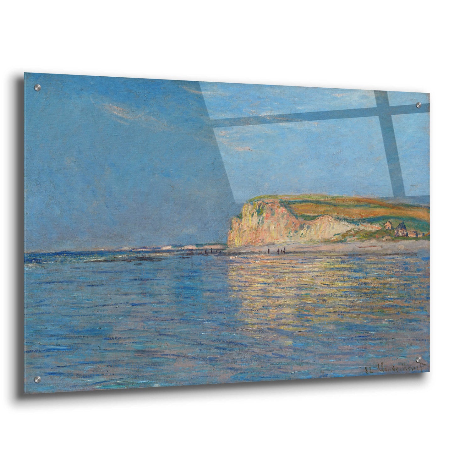 Epic Art 'Low Tide At Pourville, Near Dieppe' by Claude Monet, Acrylic Glass Wall Art,36x24