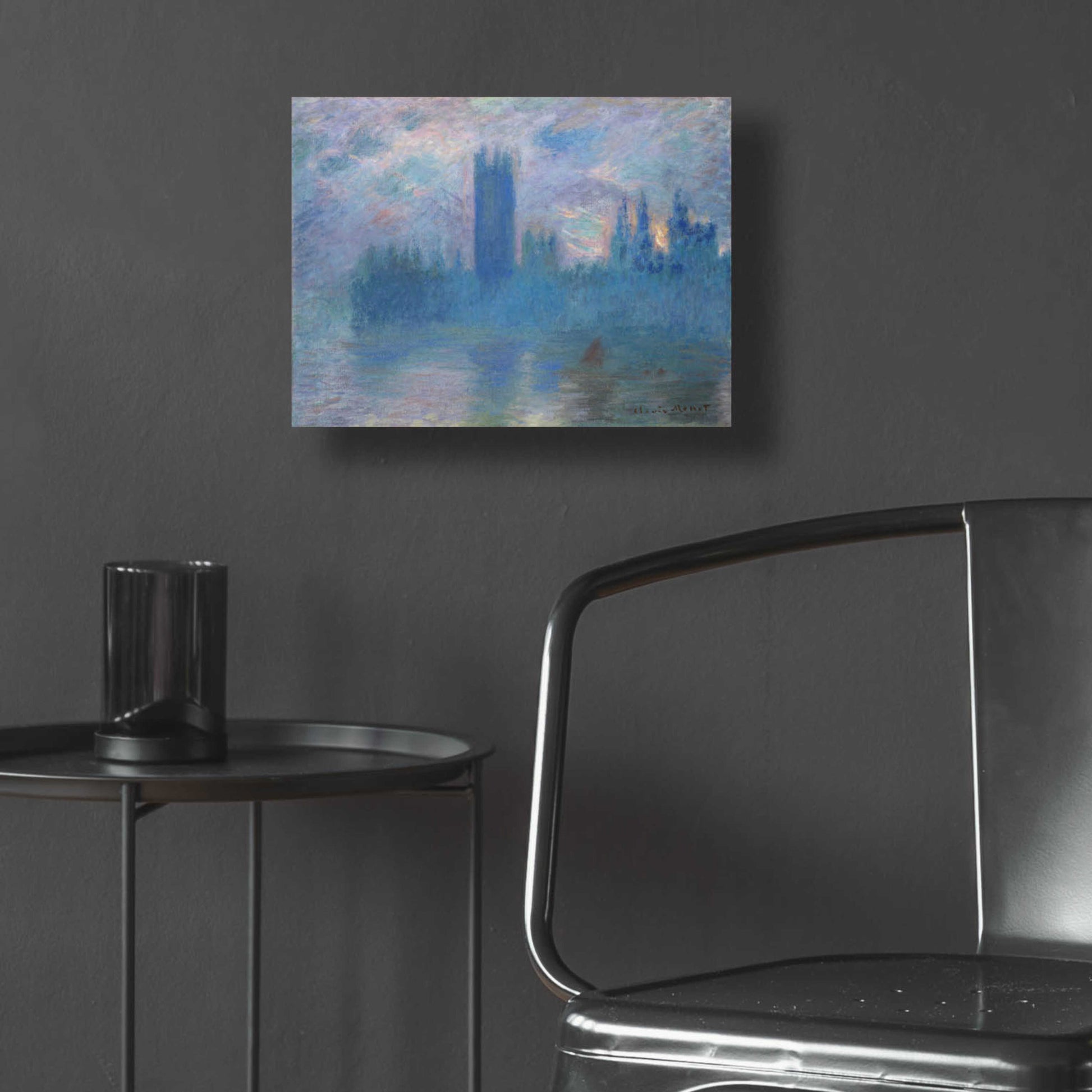 Epic Art 'Houses Of Parliament, London' by Claude Monet, Acrylic Glass Wall Art,16x12