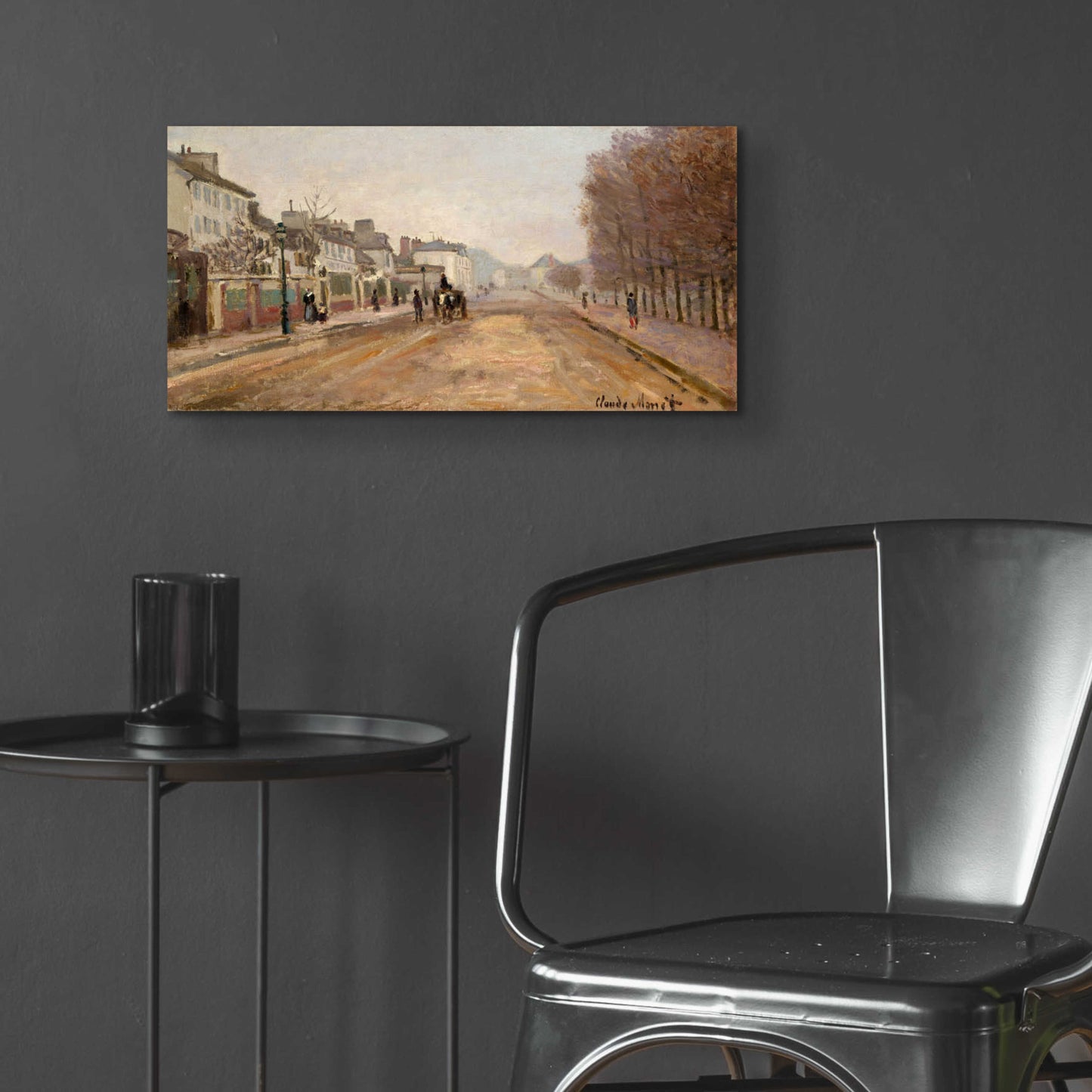 Epic Art 'Boulevard Heloise, Argenteuil' by Claude Monet, Acrylic Glass Wall Art,24x12