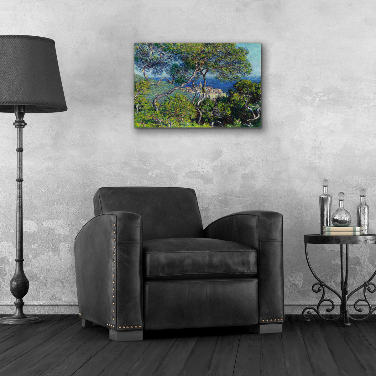 Epic Art 'Bordighera' by Claude Monet, Acrylic Glass Wall Art,24x16