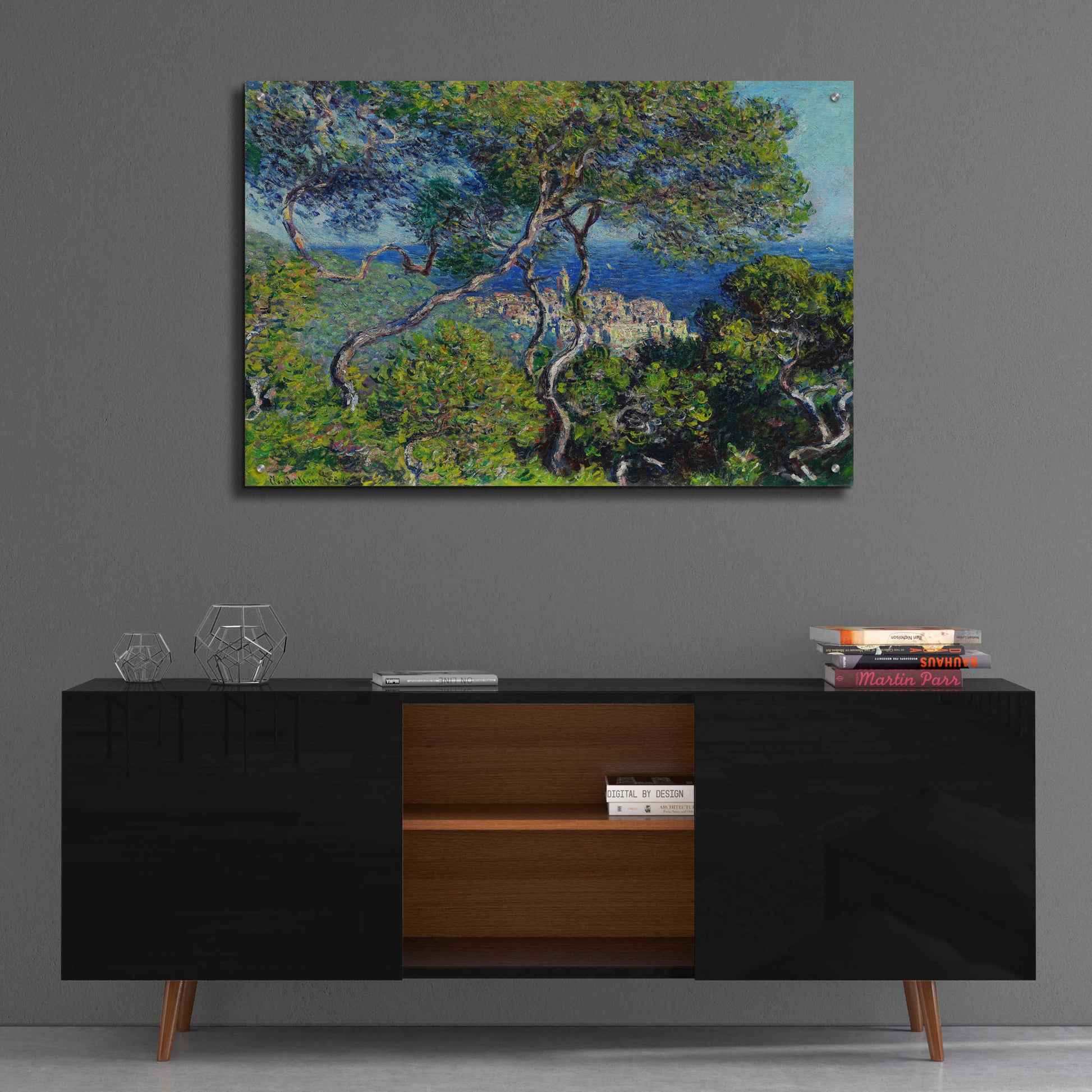 Epic Art 'Bordighera' by Claude Monet, Acrylic Glass Wall Art,36x24