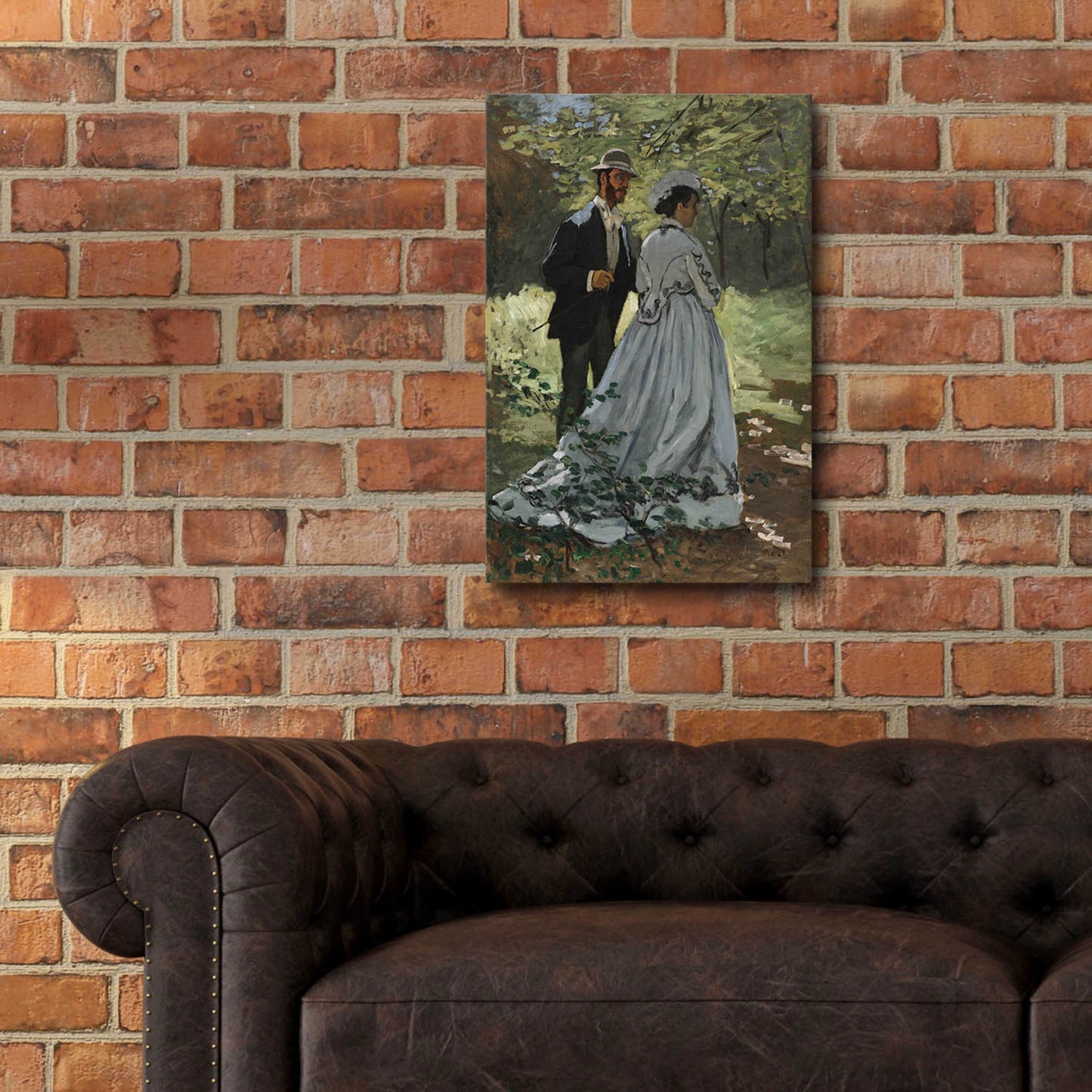 Epic Art 'Bazile And Camille' by Claude Monet, Acrylic Glass Wall Art,16x24