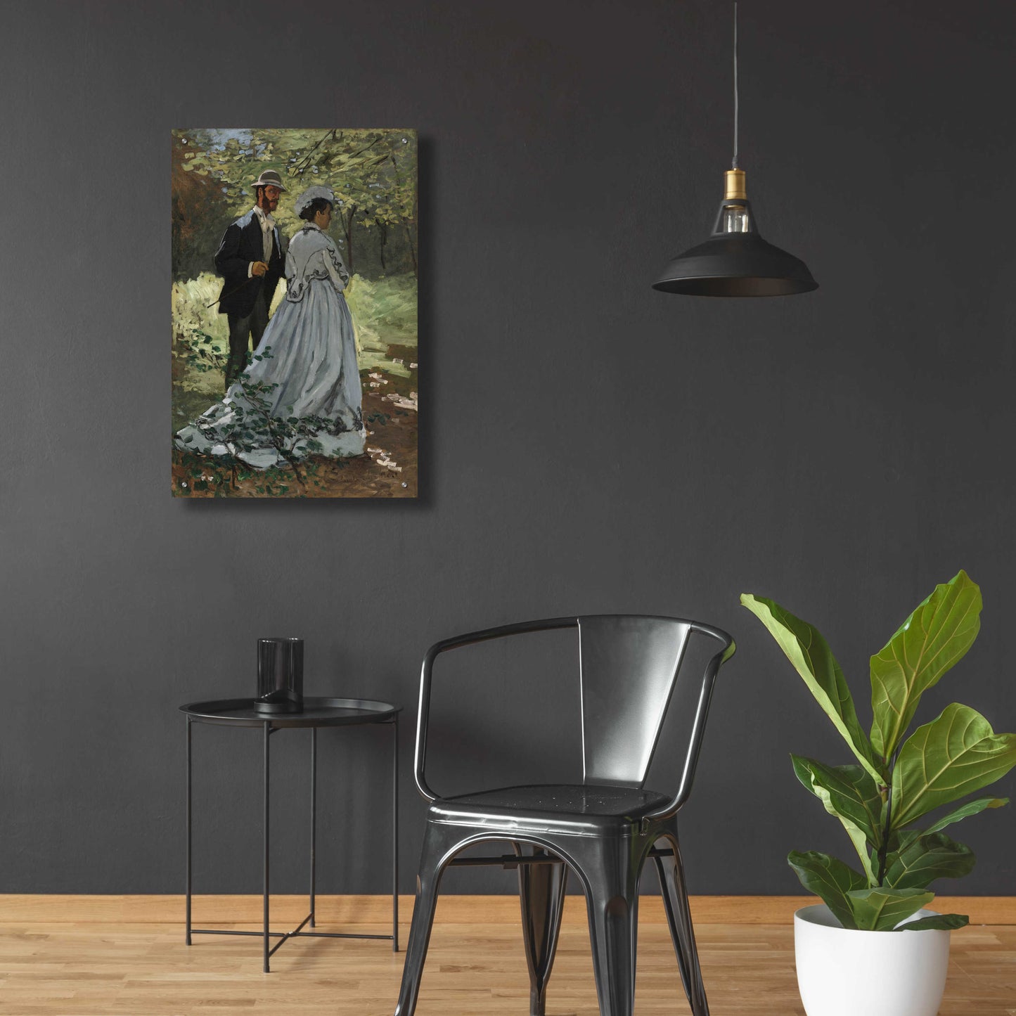 Epic Art 'Bazile And Camille' by Claude Monet, Acrylic Glass Wall Art,24x36