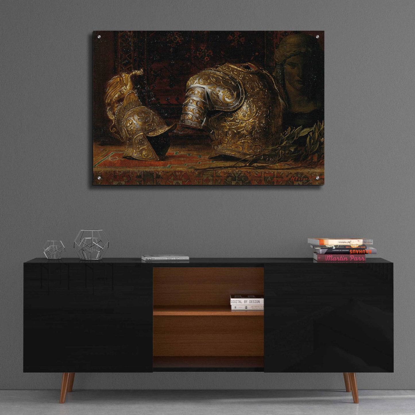 Epic Art 'Still Life with Armor' by Gustav Klimt, Acrylic Glass Wall Art,36x24