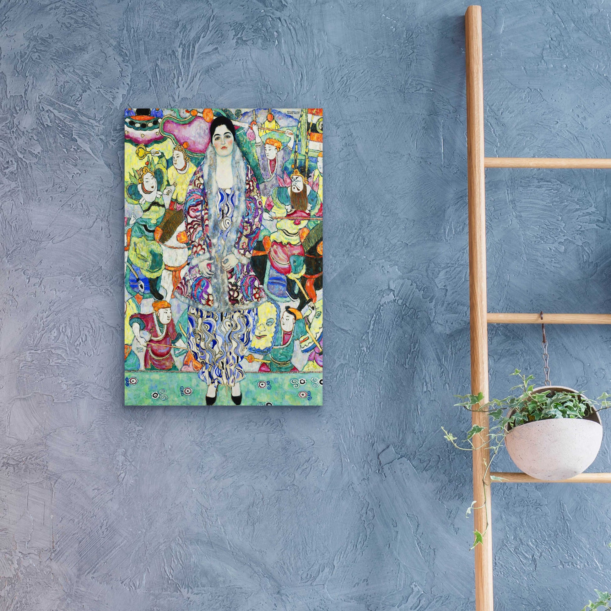 Epic Art 'Portrait of Friederike Maria Beer' by Gustav Klimt, Acrylic Glass Wall Art,16x24