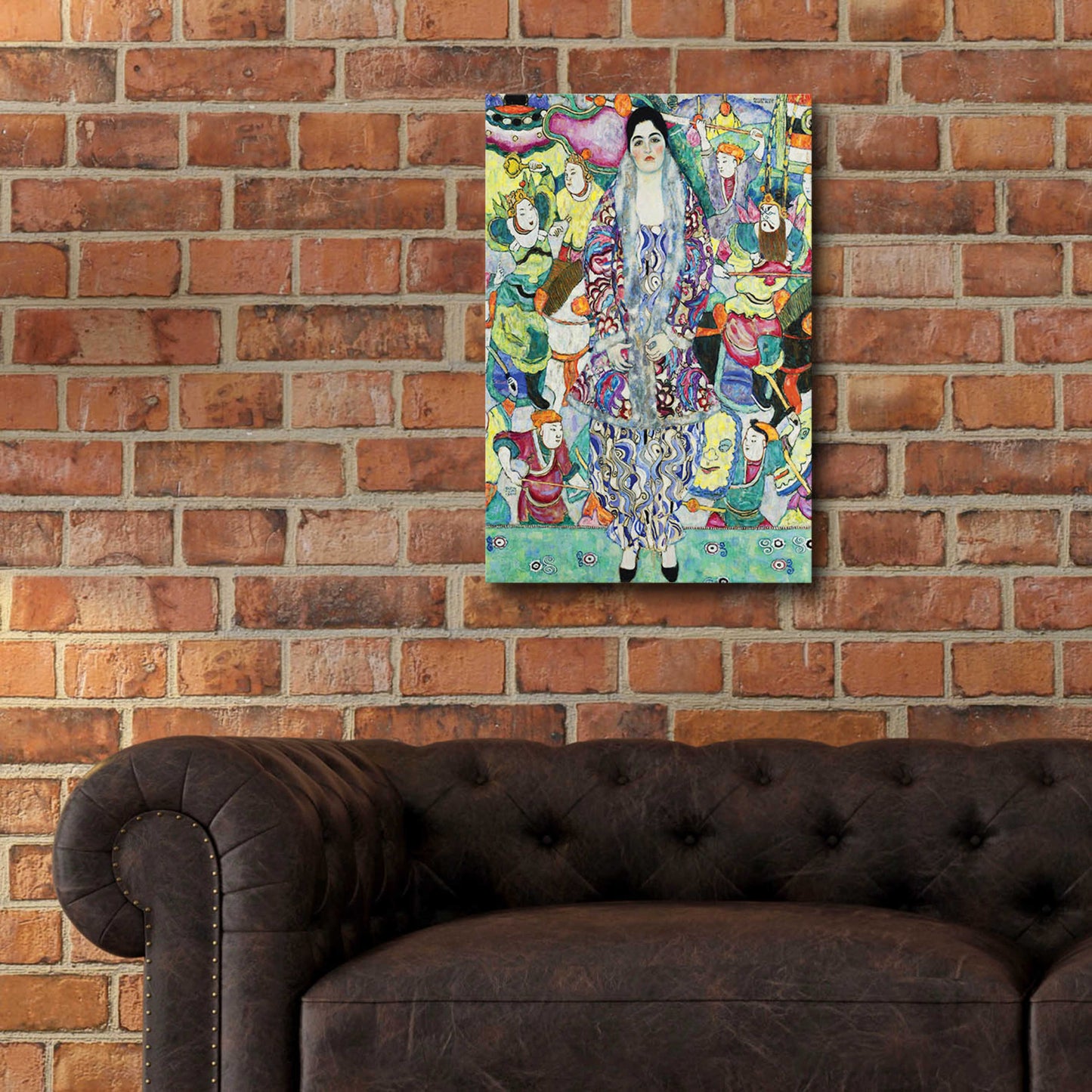 Epic Art 'Portrait of Friederike Maria Beer' by Gustav Klimt, Acrylic Glass Wall Art,16x24