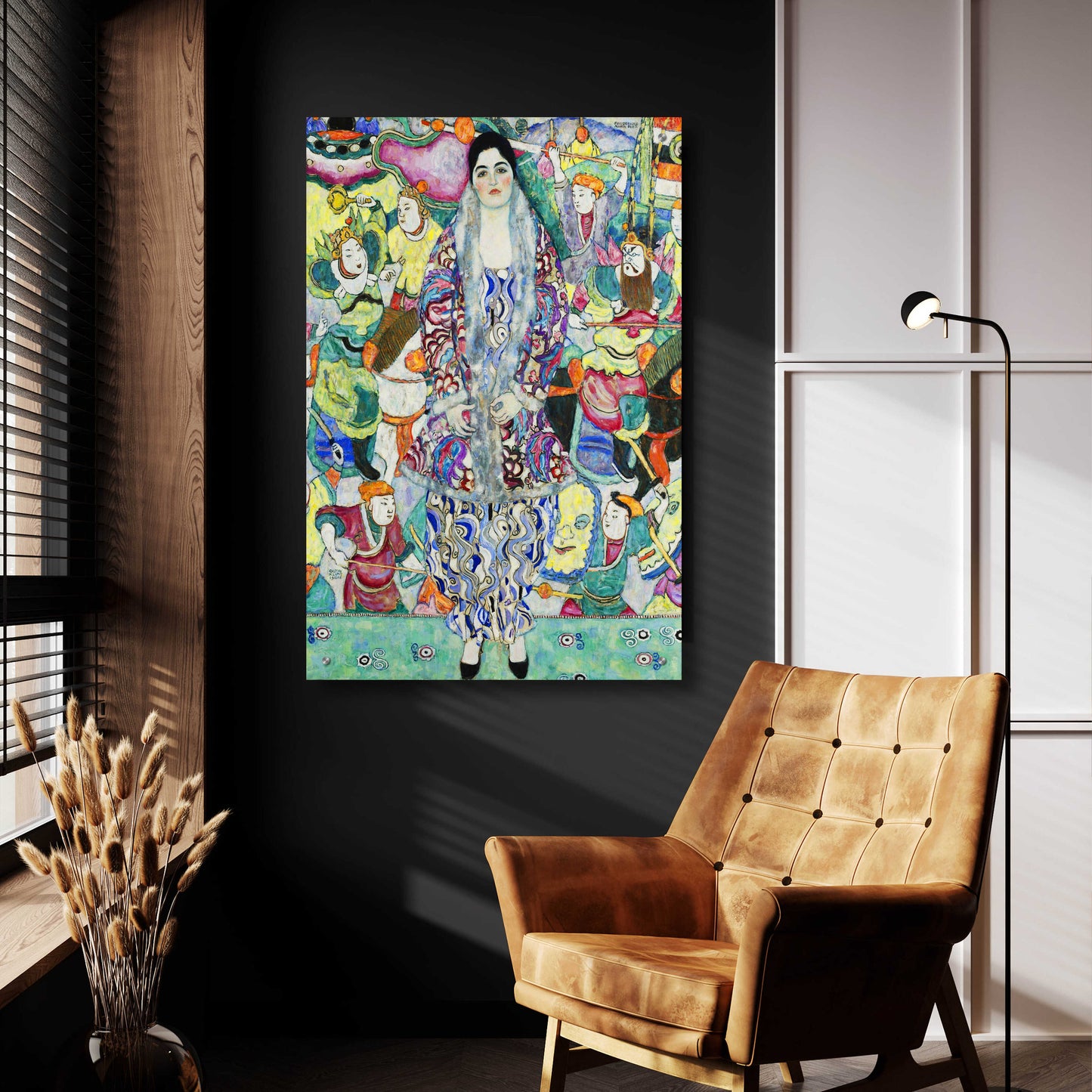 Epic Art 'Portrait of Friederike Maria Beer' by Gustav Klimt, Acrylic Glass Wall Art,24x36