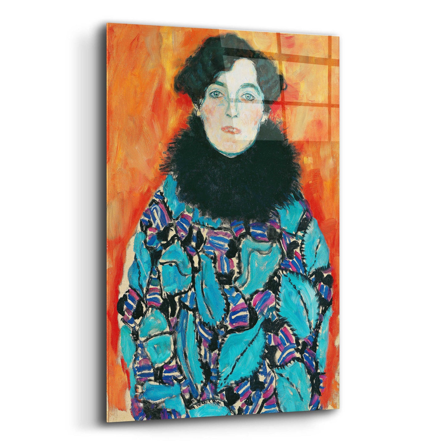 Epic Art 'Johanna Staude' by Gustav Klimt, Acrylic Glass Wall Art,12x16