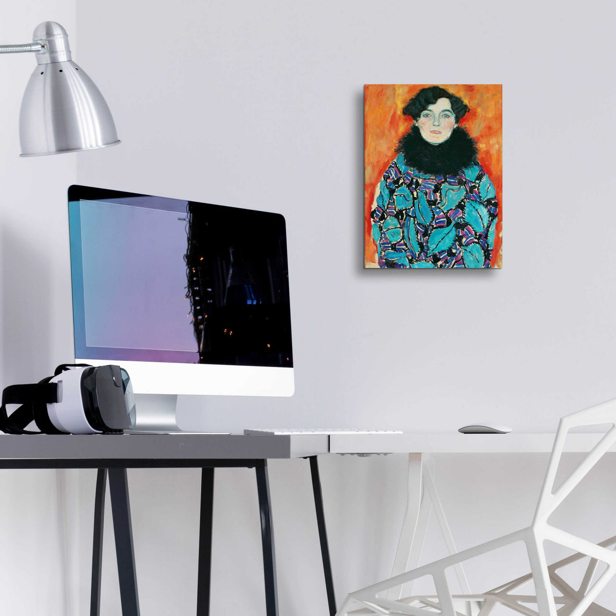 Epic Art 'Johanna Staude' by Gustav Klimt, Acrylic Glass Wall Art,12x16