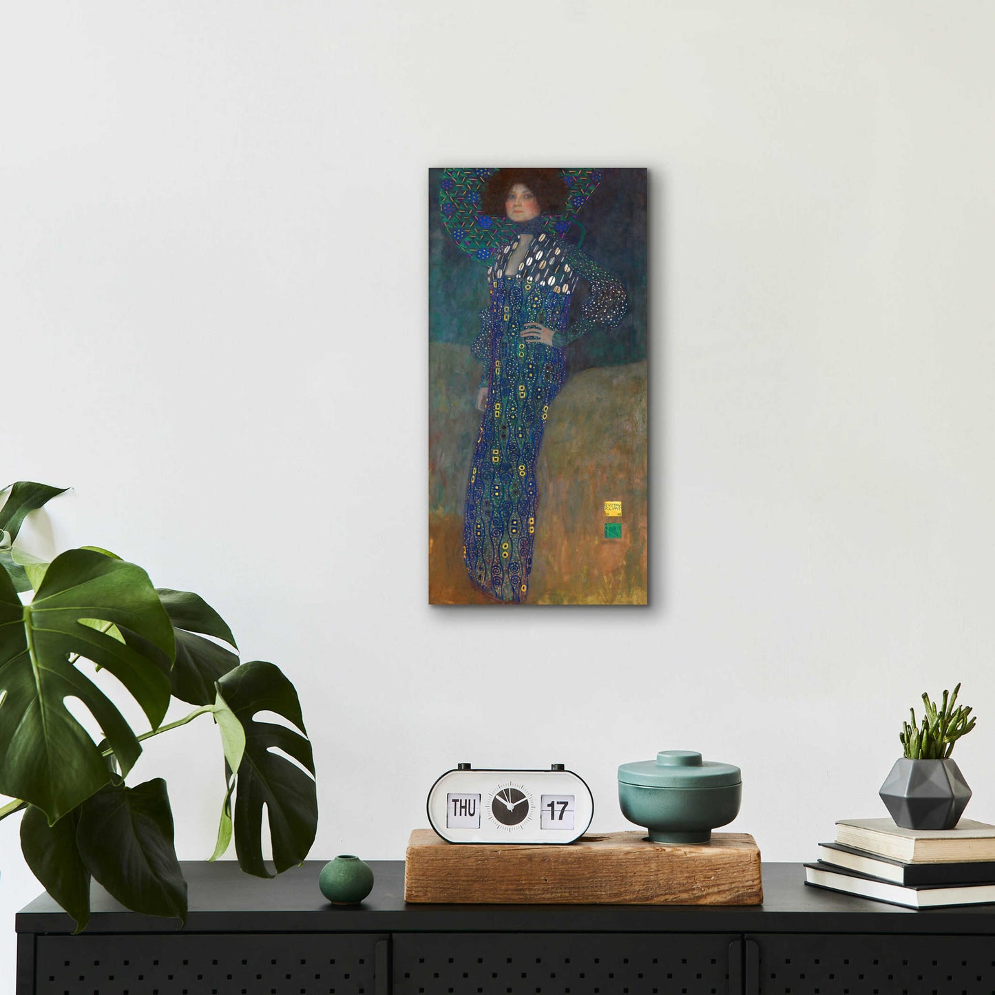 Epic Art 'Bildnis Emilie Floge' by Gustav Klimt, Acrylic Glass Wall Art,12x24