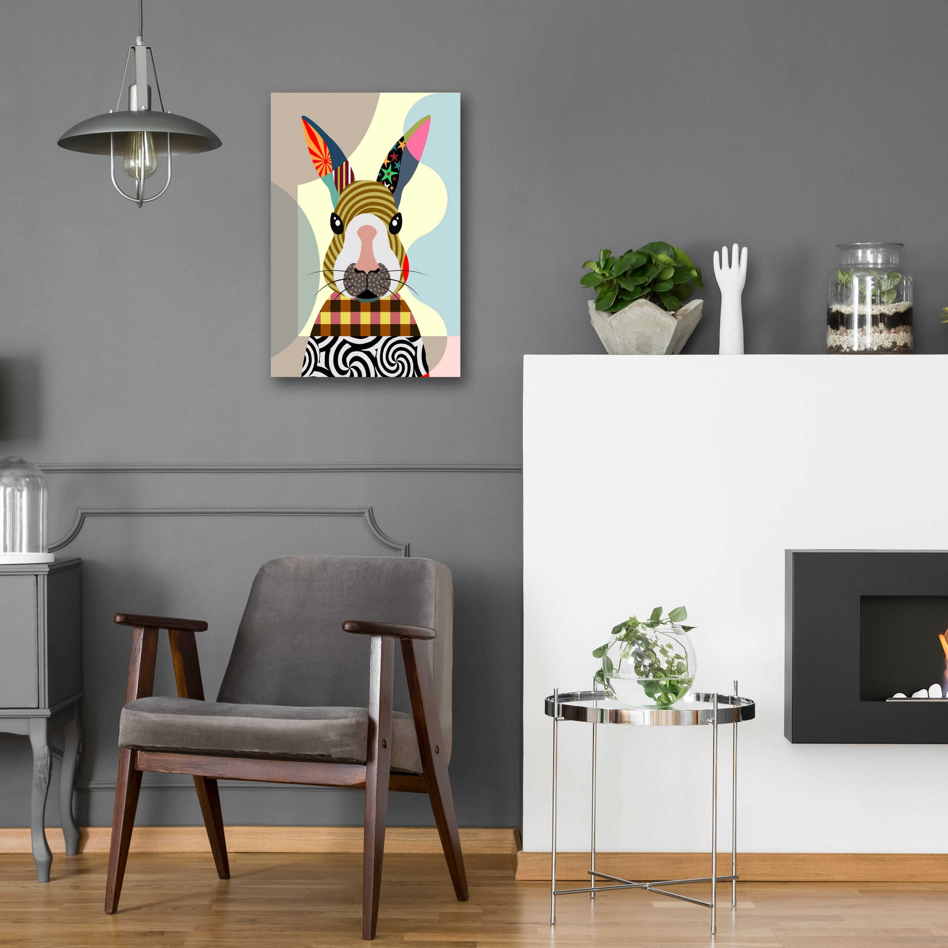 Epic Art 'Sexy Bunny' by Lanre Adefioyue, Acrylic Glass Wall Art,16x24