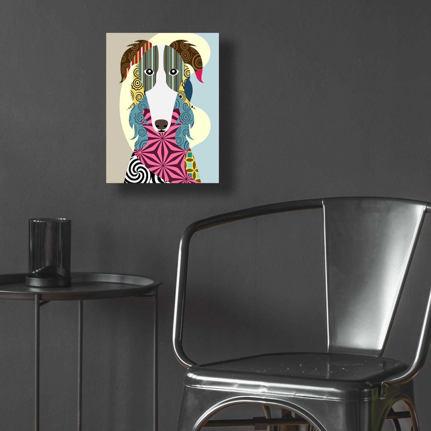 Epic Art 'Borzoi Russian Wolfhound' by Lanre Adefioyue, Acrylic Glass Wall Art,12x16