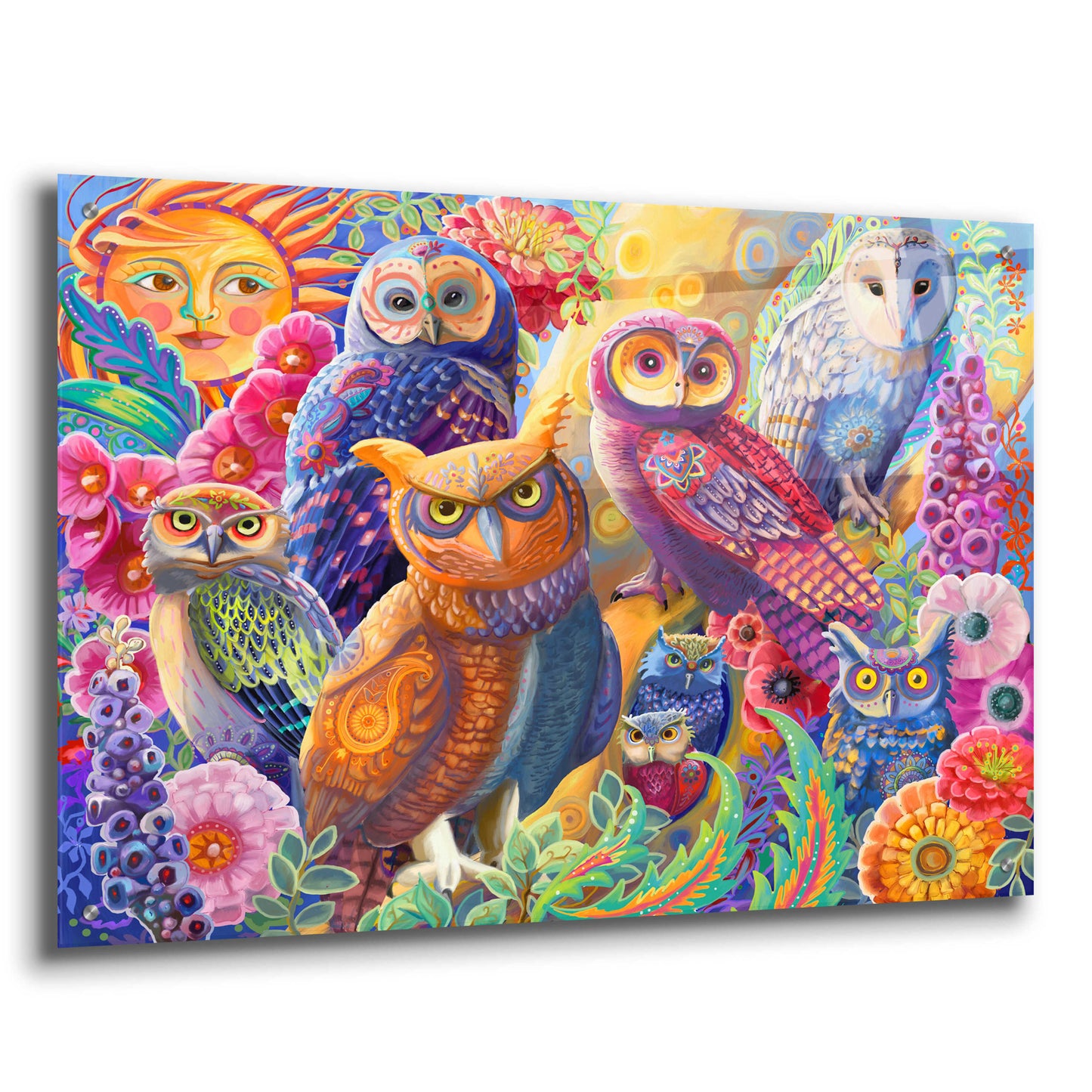 Epic Art 'Owl Autonomy' by Laura Audi, Acrylic Glass Wall Art,36x24