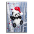 Epic Art 'Christmas Panda' by Makiko, Acrylic Glass Wall Art