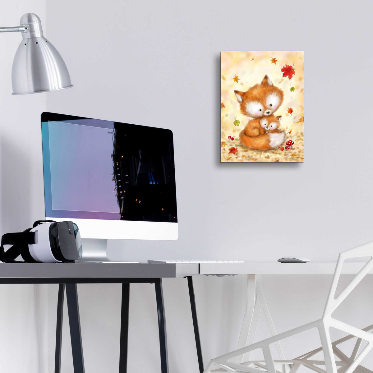Epic Art 'Fox 2' by Makiko, Acrylic Glass Wall Art,12x16
