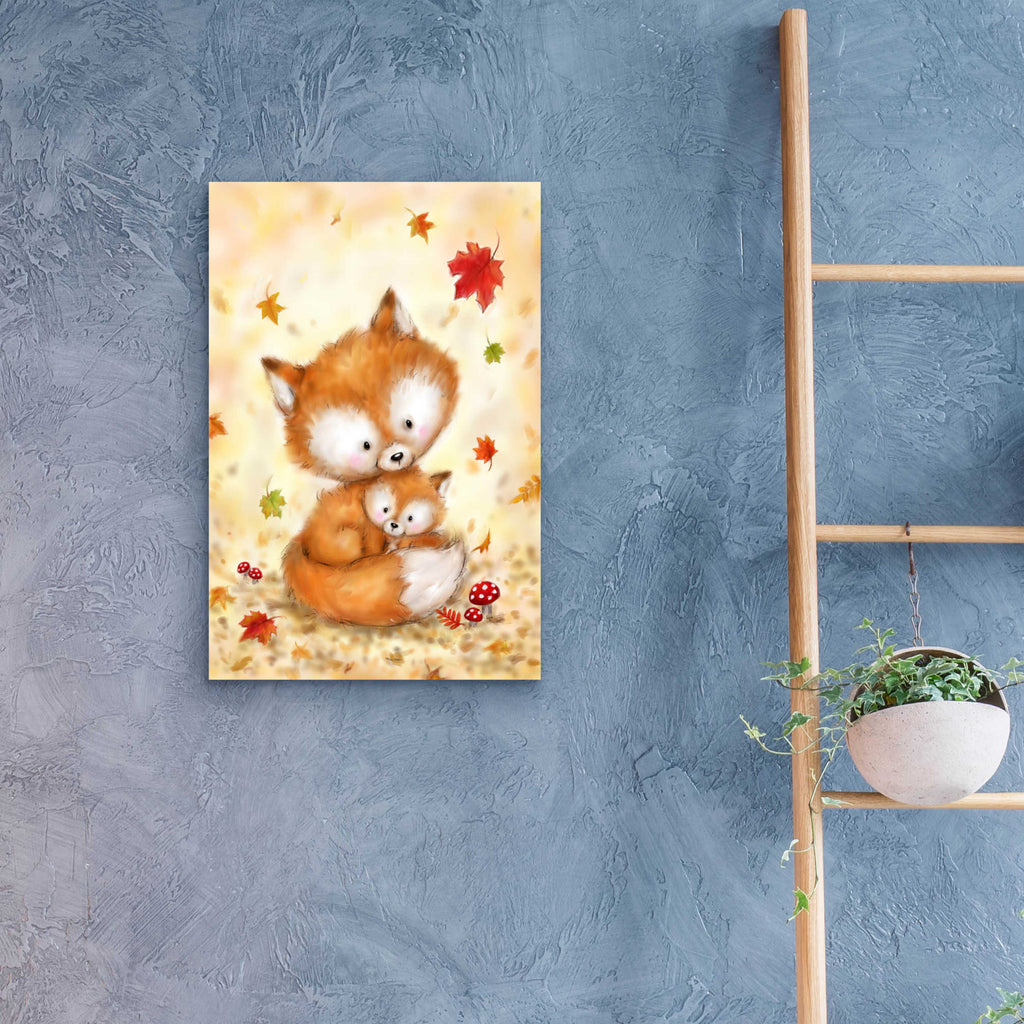 Epic Art 'Fox 2' by Makiko, Acrylic Glass Wall Art,16x24