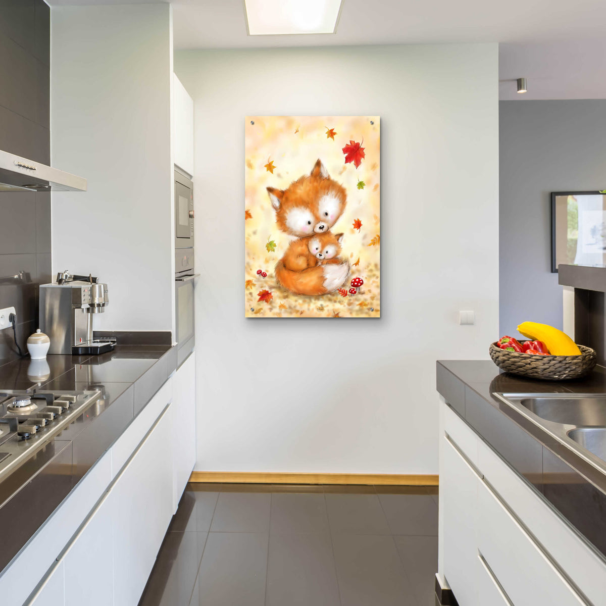 Epic Art 'Fox 2' by Makiko, Acrylic Glass Wall Art,24x36