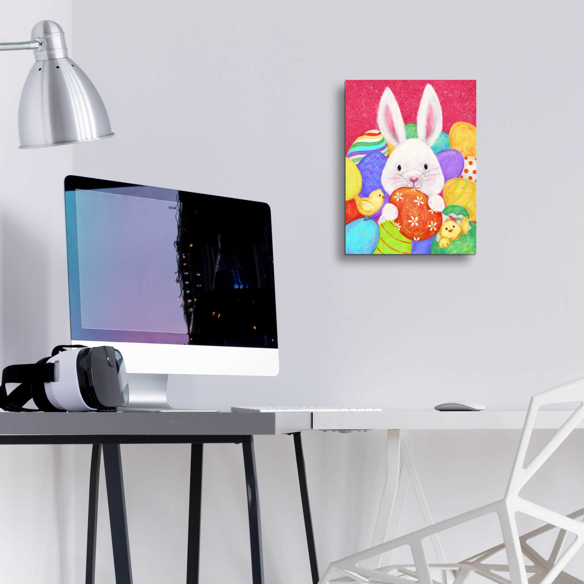 Epic Art 'Easter Rabbit' by Makiko, Acrylic Glass Wall Art,12x16