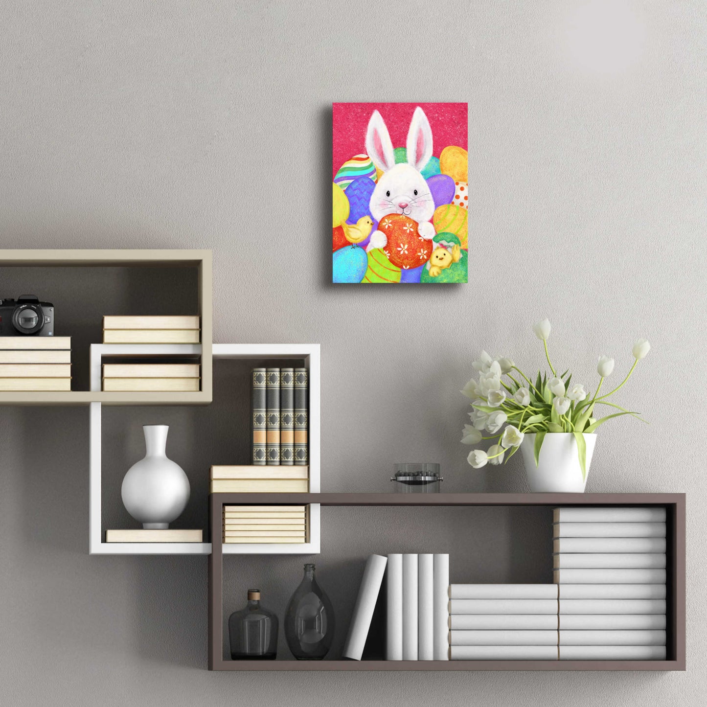 Epic Art 'Easter Rabbit' by Makiko, Acrylic Glass Wall Art,12x16