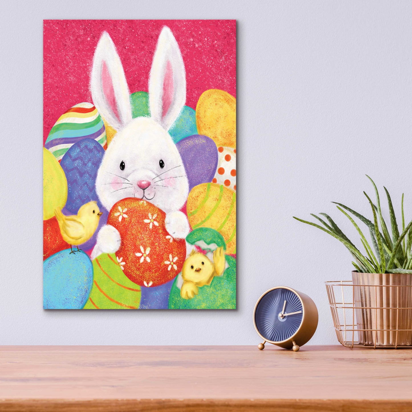 Epic Art 'Easter Rabbit' by Makiko, Acrylic Glass Wall Art,12x16