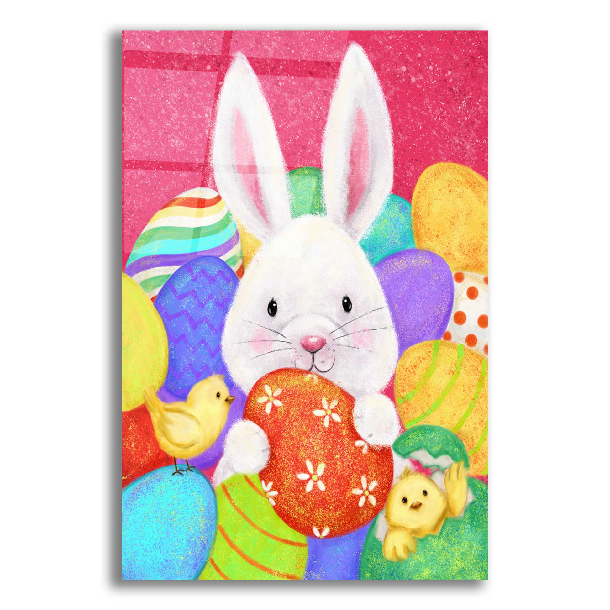 Epic Art 'Easter Rabbit' by Makiko, Acrylic Glass Wall Art,12x16