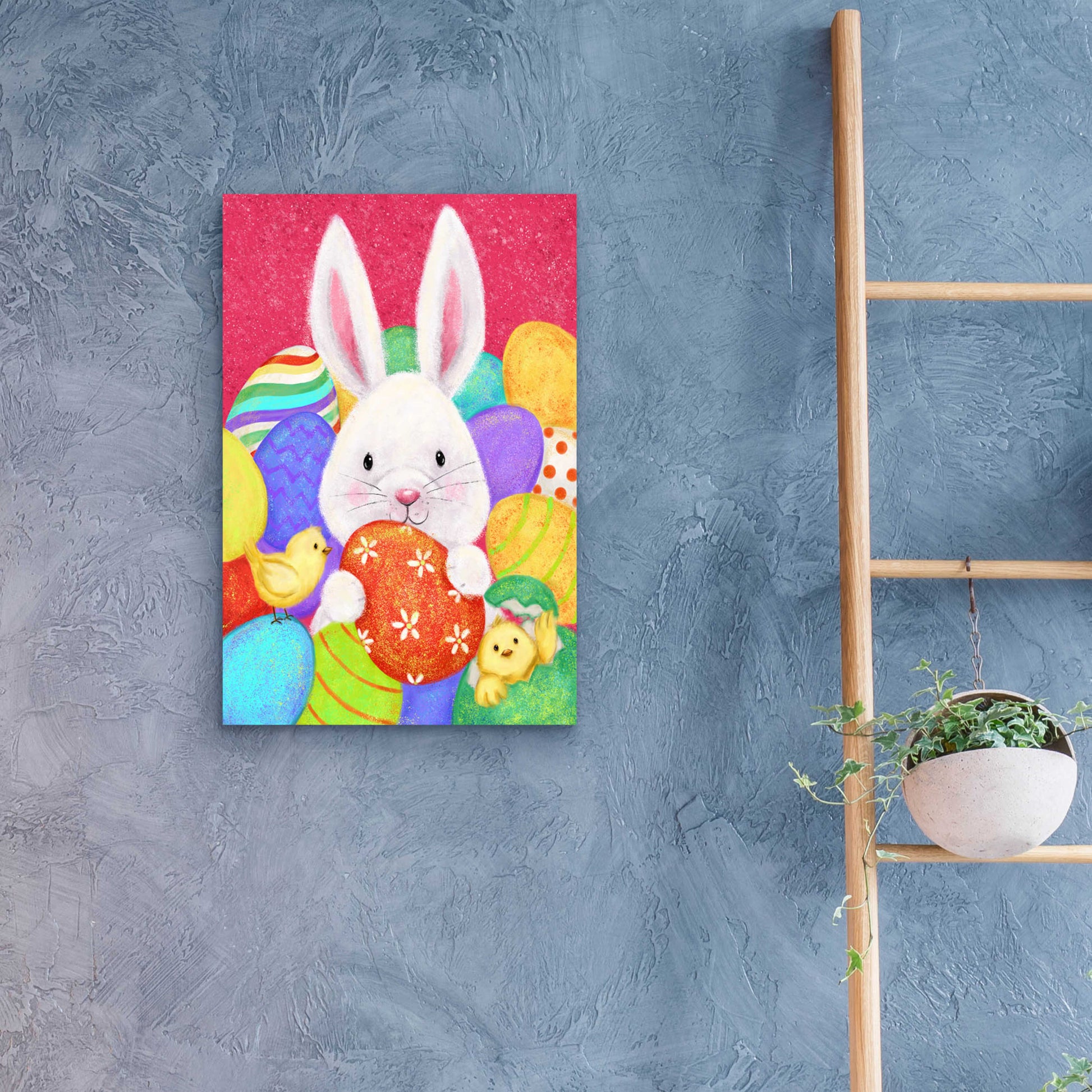 Epic Art 'Easter Rabbit' by Makiko, Acrylic Glass Wall Art,16x24