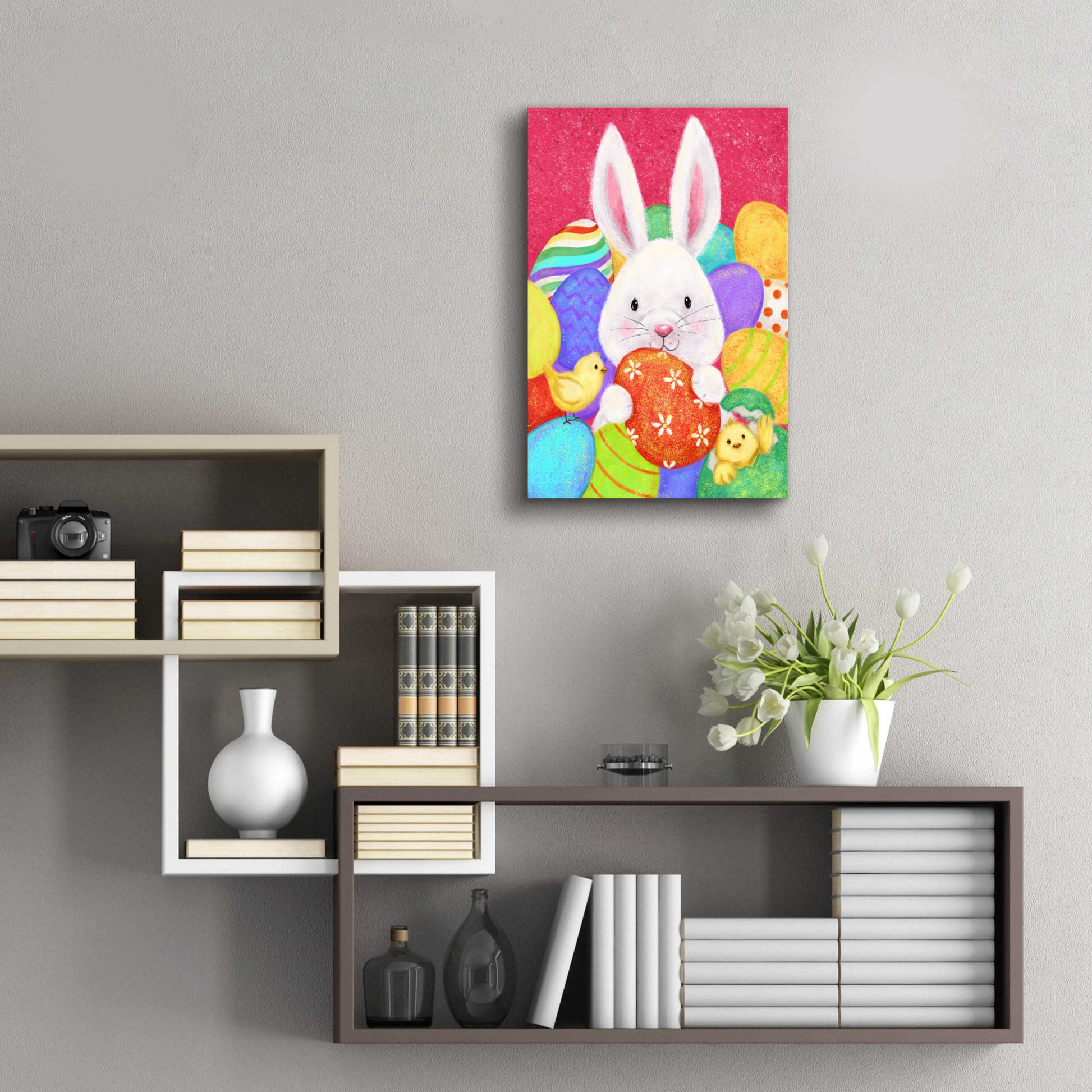 Epic Art 'Easter Rabbit' by Makiko, Acrylic Glass Wall Art,16x24