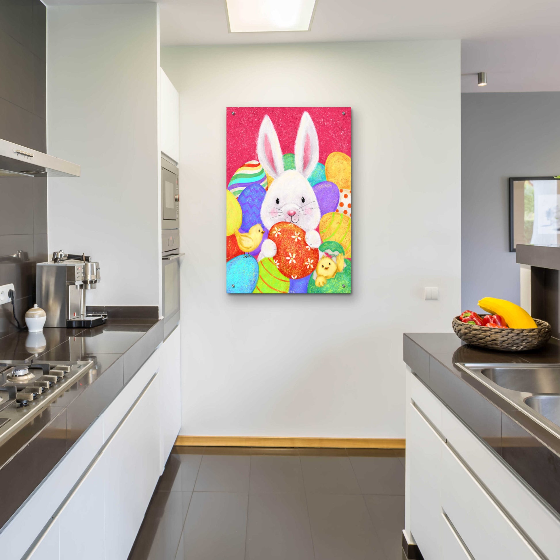 Epic Art 'Easter Rabbit' by Makiko, Acrylic Glass Wall Art,24x36