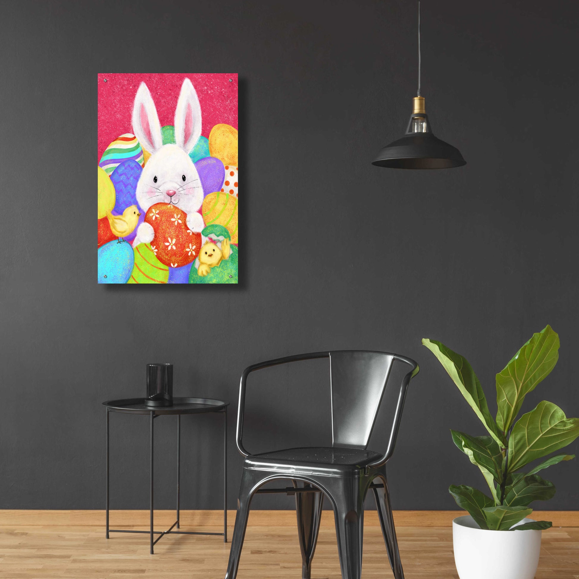 Epic Art 'Easter Rabbit' by Makiko, Acrylic Glass Wall Art,24x36