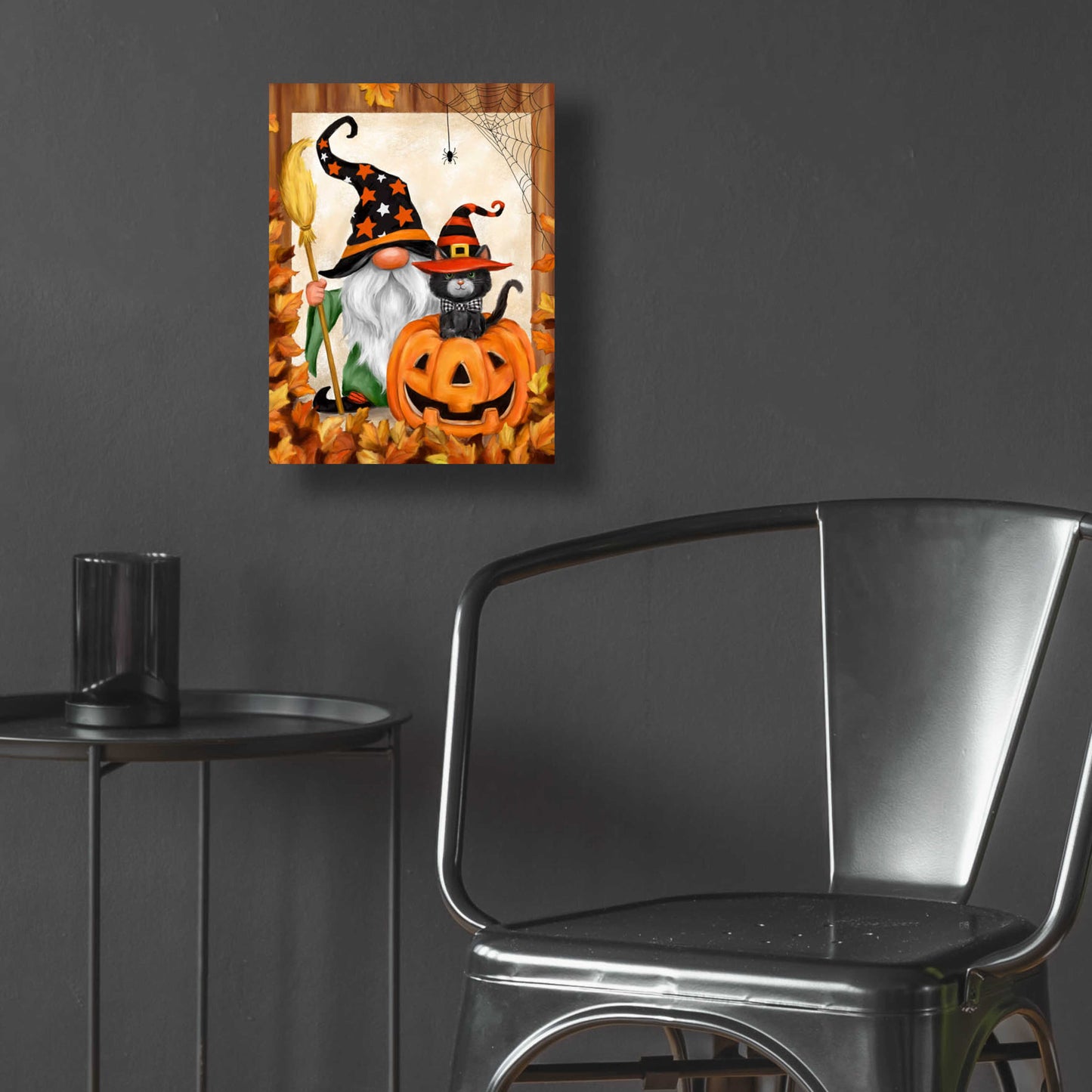 Epic Art 'Halloween Gnome' by Makiko, Acrylic Glass Wall Art,12x16