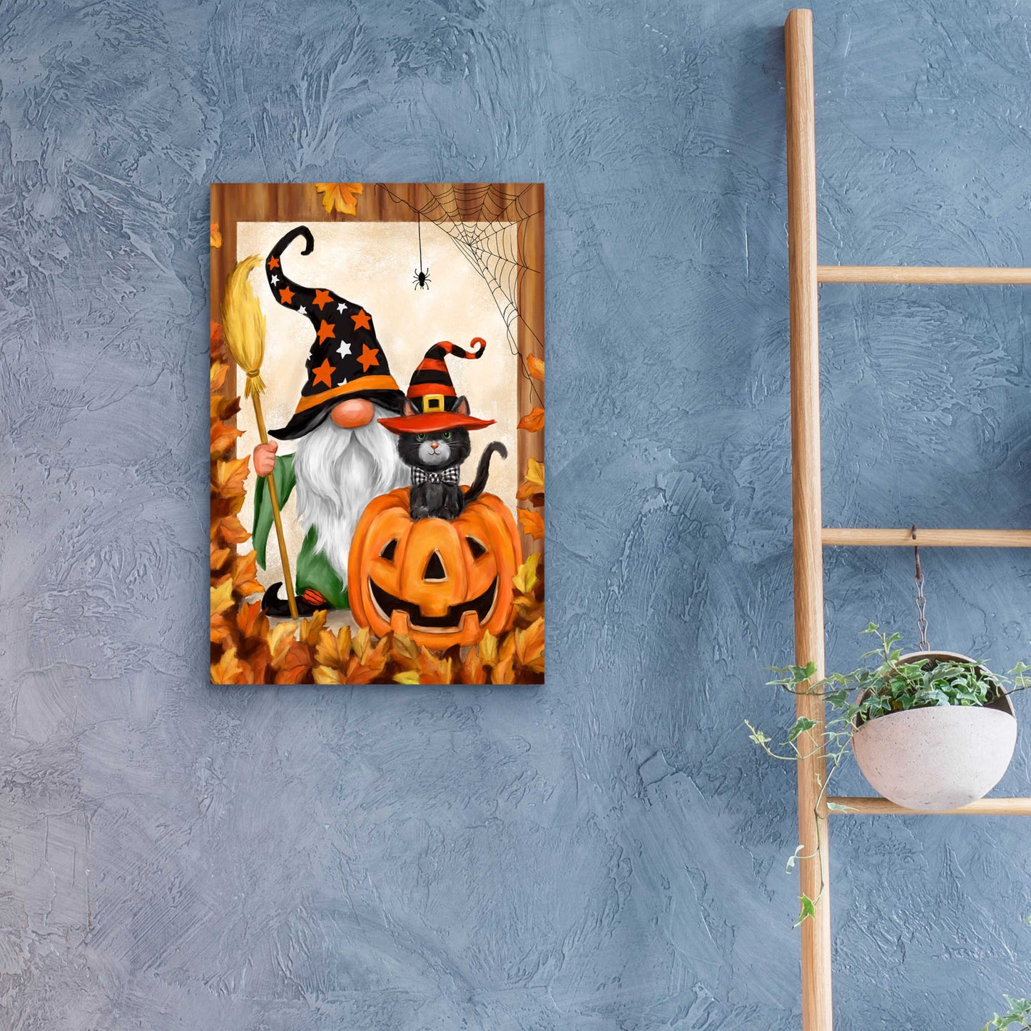 Epic Art 'Halloween Gnome' by Makiko, Acrylic Glass Wall Art,16x24