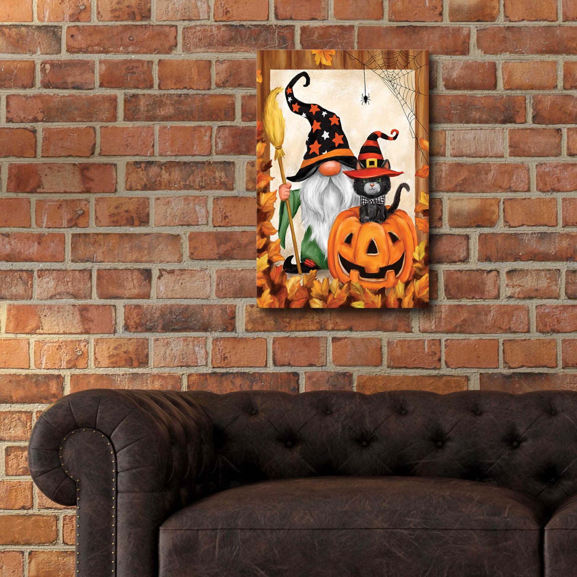 Epic Art 'Halloween Gnome' by Makiko, Acrylic Glass Wall Art,16x24