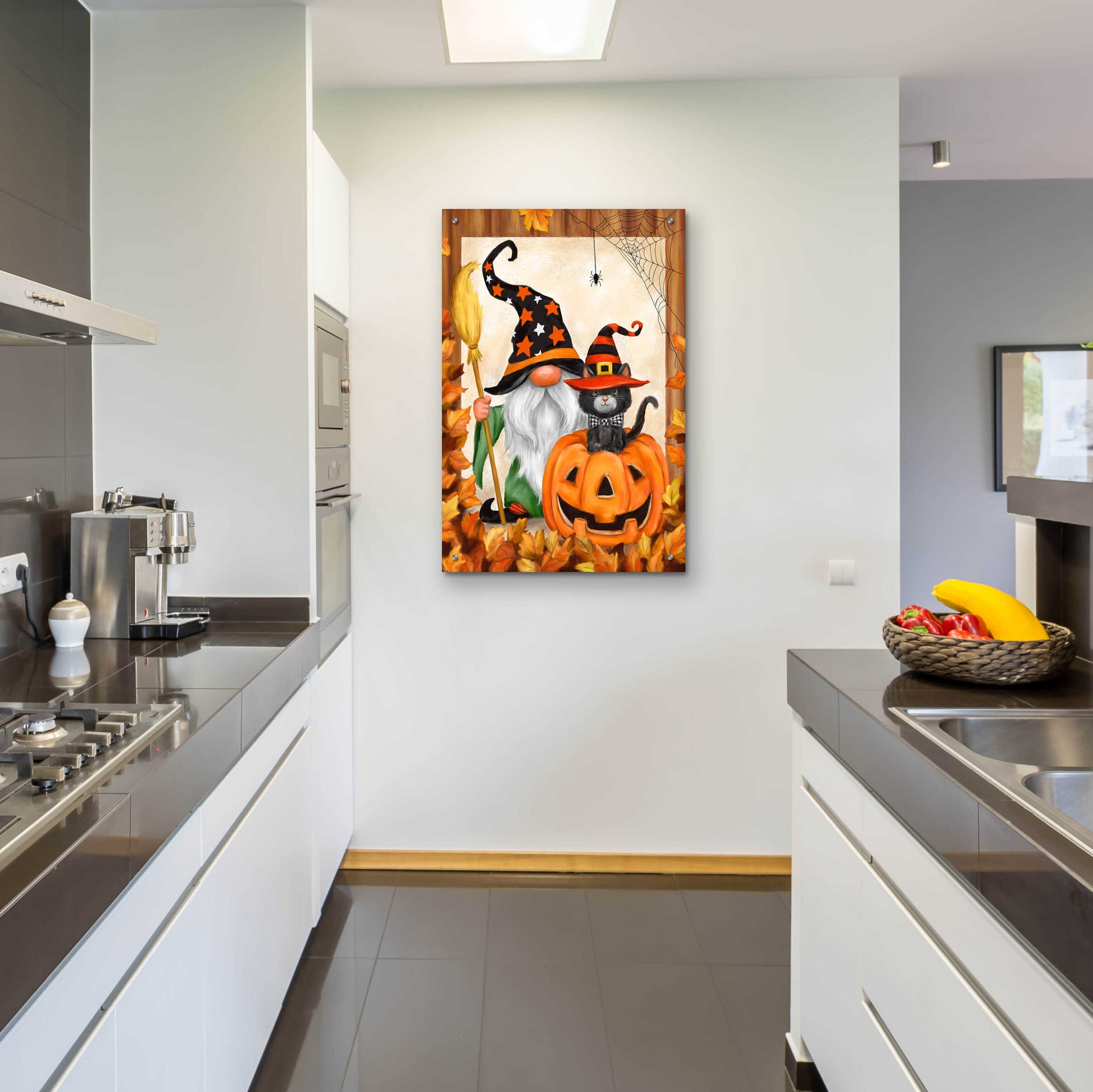 Epic Art 'Halloween Gnome' by Makiko, Acrylic Glass Wall Art,24x36