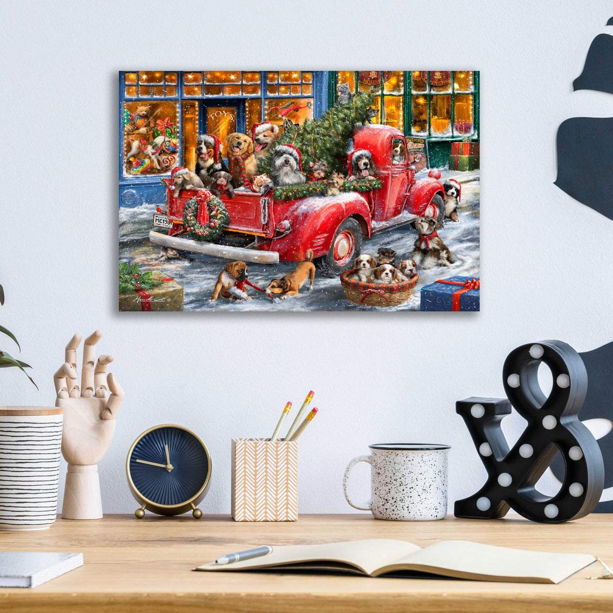 Epic Art 'Trip to the Toy Shoppe' by Ali Corti, Acrylic Glass Wall Art,16x12