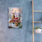 Epic Art 'Winter Gathering' by Ali Corti, Acrylic Glass Wall Art,16x24