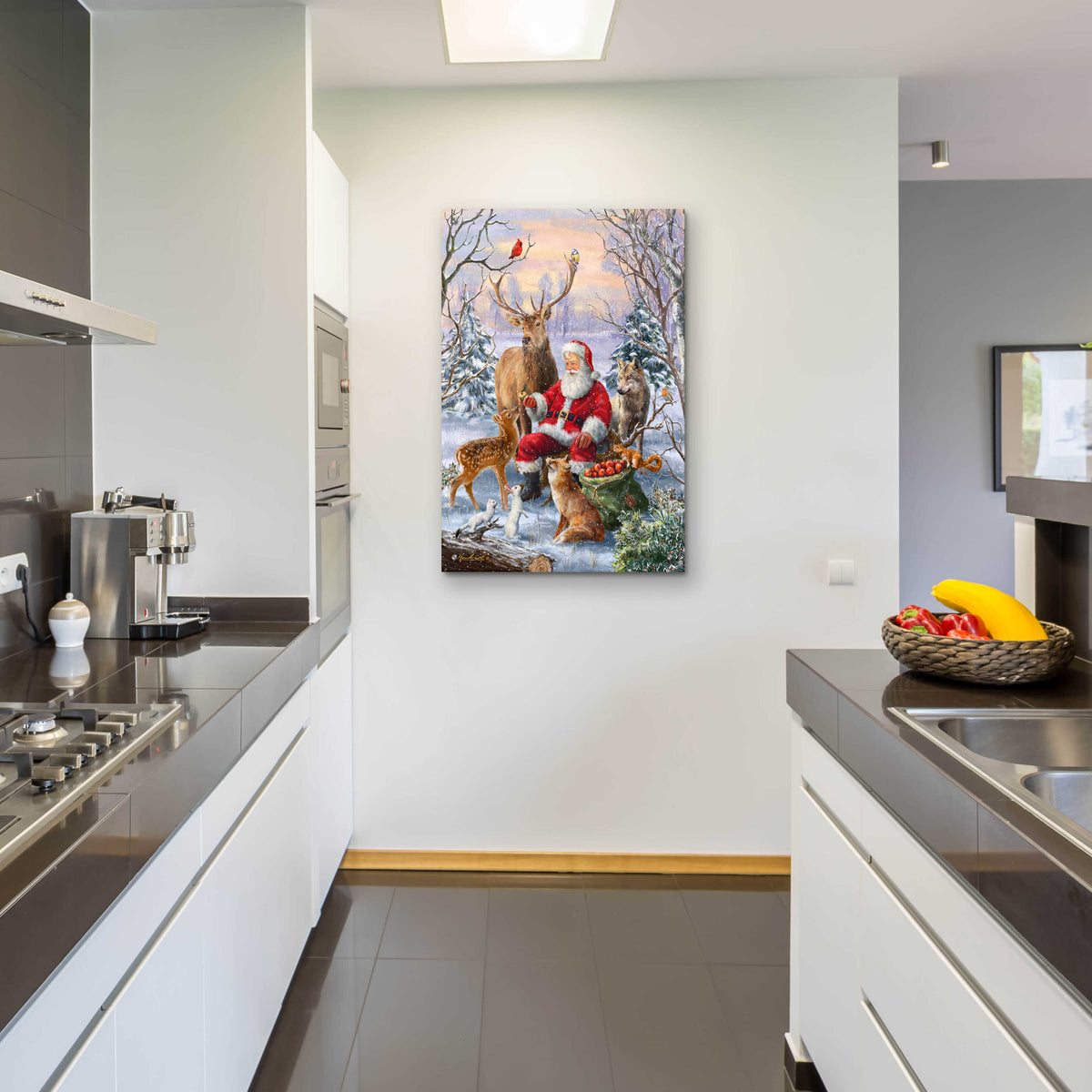 Epic Art 'Winter Gathering' by Ali Corti, Acrylic Glass Wall Art,24x36