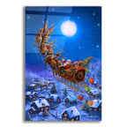Epic Art 'Santa’s Night Ride' by Ali Corti, Acrylic Glass Wall Art