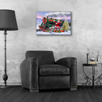 Epic Art 'Santa’s Express Train' by Ali Corti, Acrylic Glass Wall Art,24x16