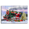 Epic Art 'Santa’s Express Train' by Ali Corti, Acrylic Glass Wall Art