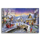 Epic Art 'Christmas Village Glow' by Ali Corti, Acrylic Glass Wall Art