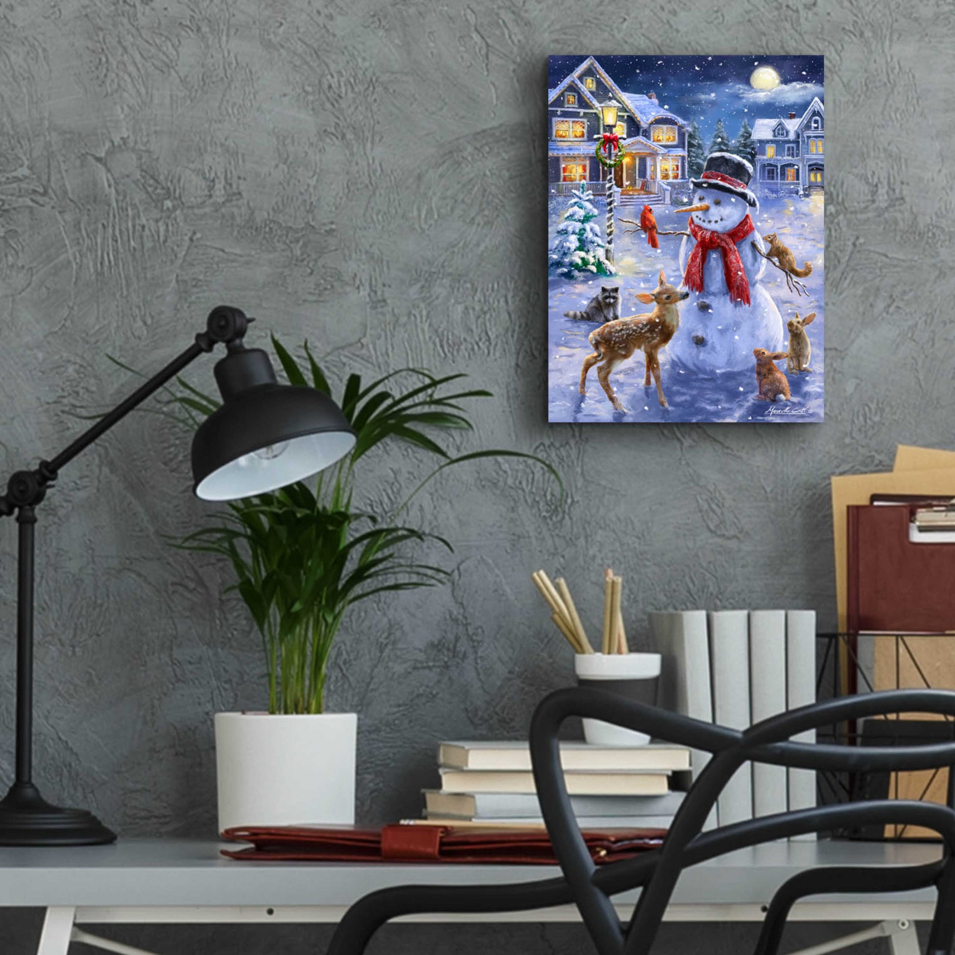 Epic Art 'Christmas Cuties' by Ali Corti, Acrylic Glass Wall Art,12x16